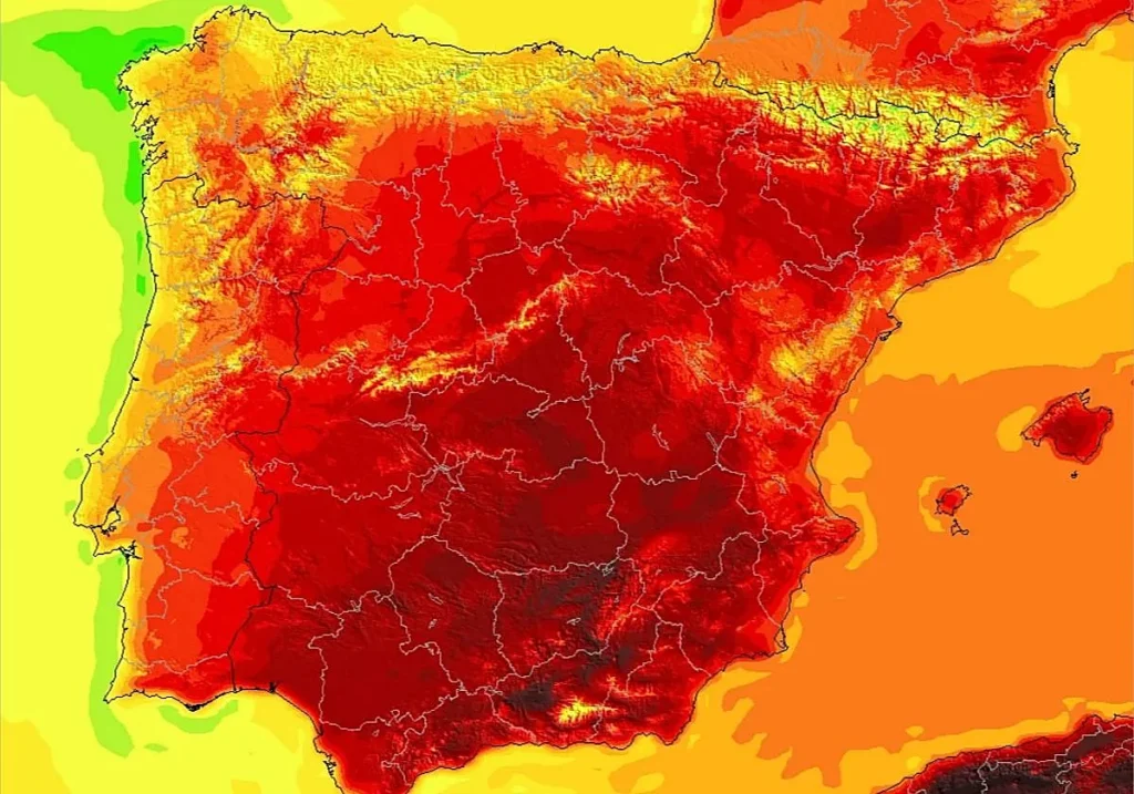 AEMET publica avances de cómo será la temperatura de la Península Ibérica